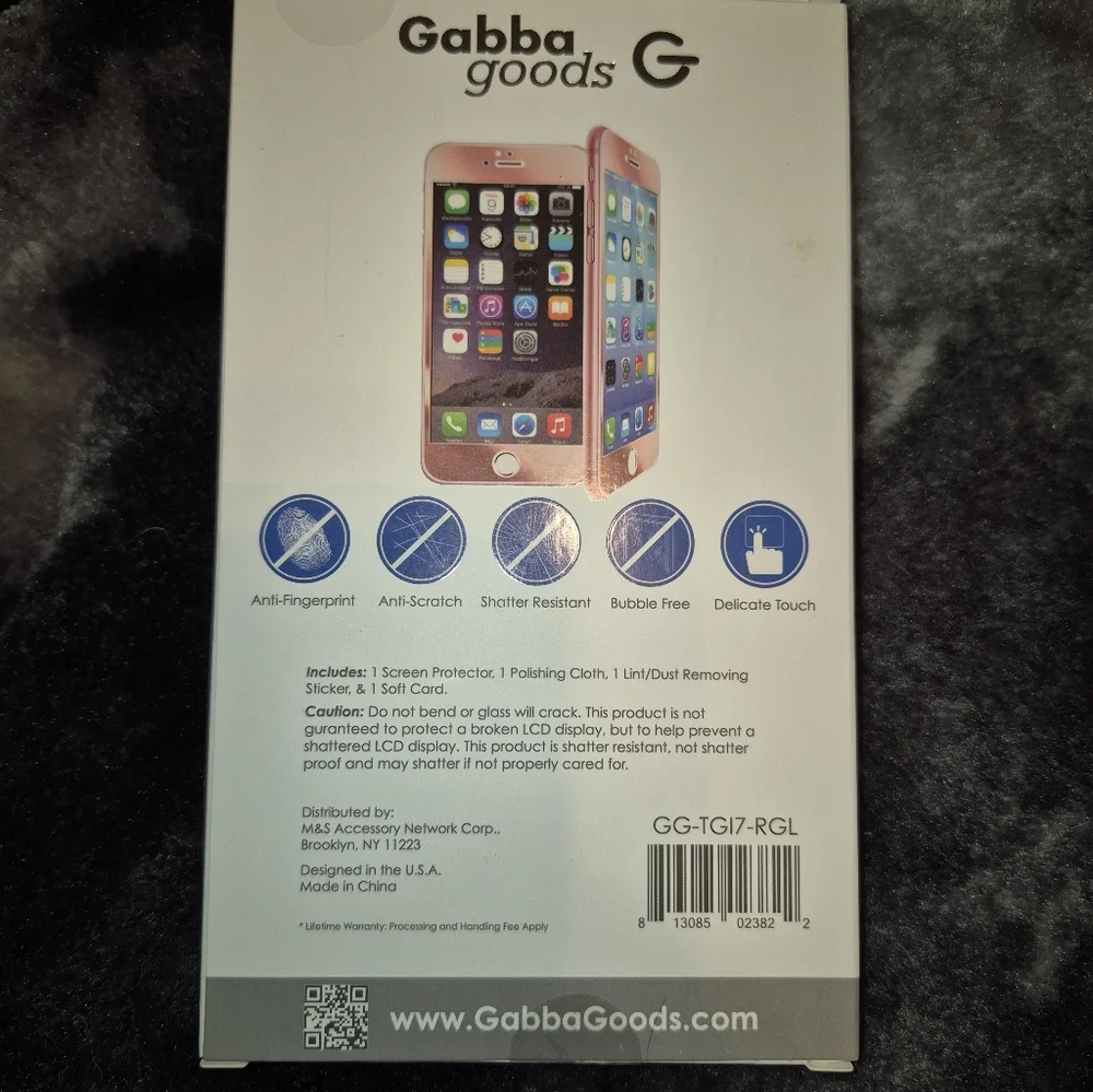 Rose Gold Tempered Glass Screen Protector for iPhone 7/6s